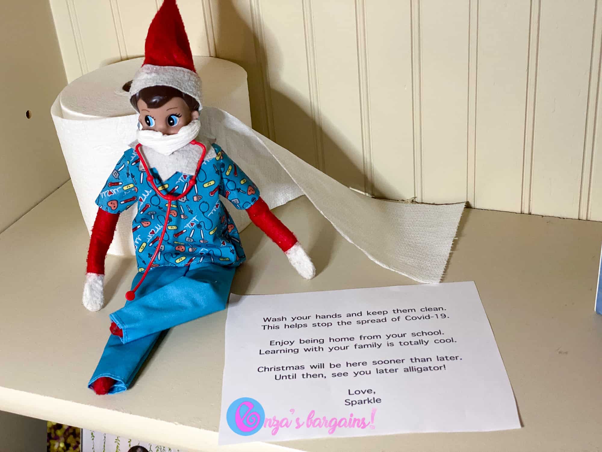 Corona Virus - Elf on the Shelf - Enza's Bargains