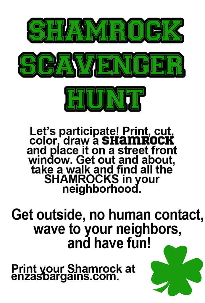 Shamrock Neighborhood Scavenger Hunt