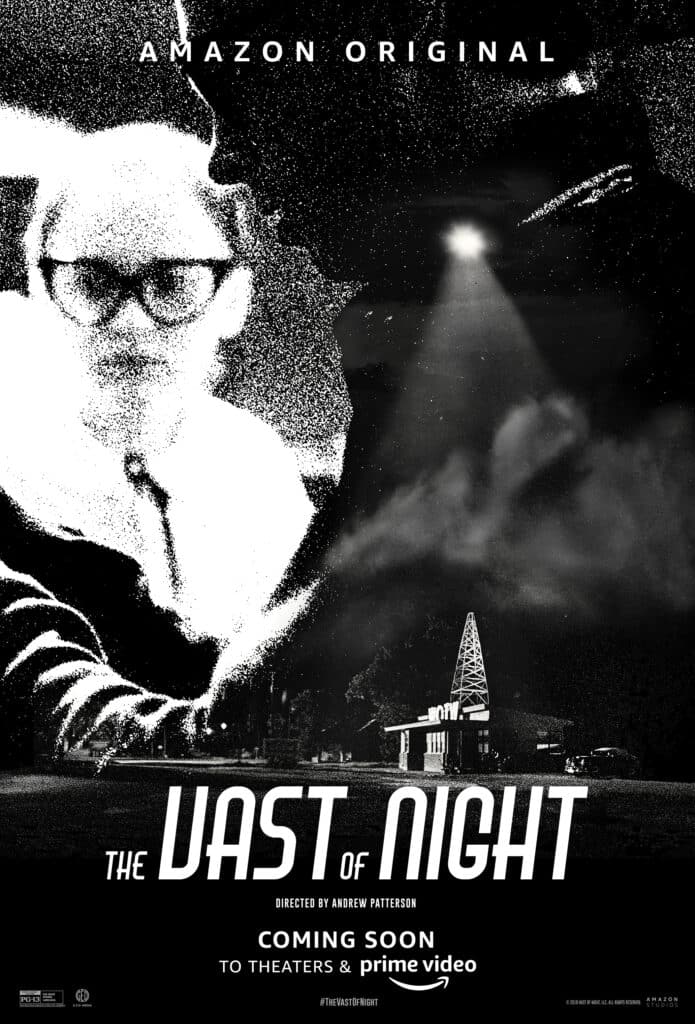 The Vast of Night Review - Movie Poster Black and White