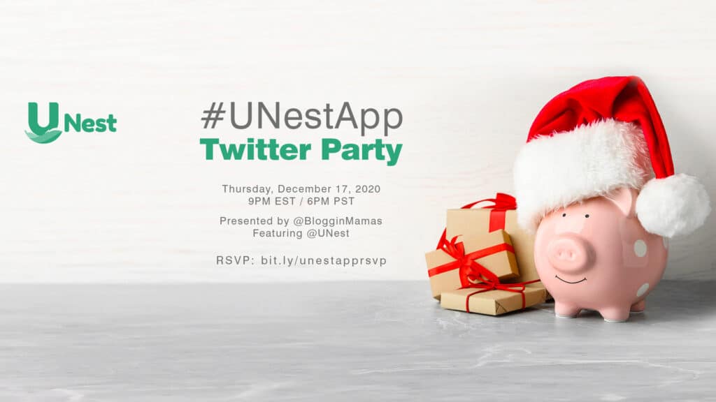 #UNestApp Twitter Party 12-17-20 at 9p ET