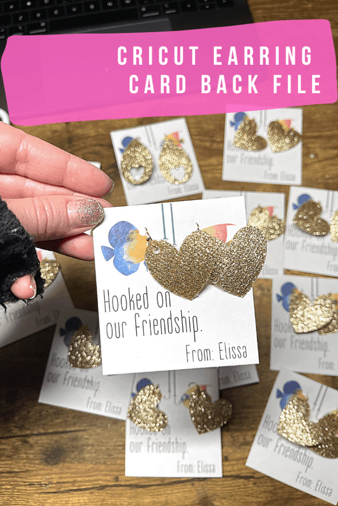 Cricut Earring  Card Back File