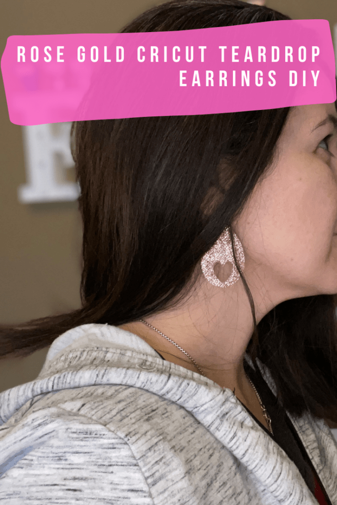 Cricut Heart Teardrop Earrings DIY