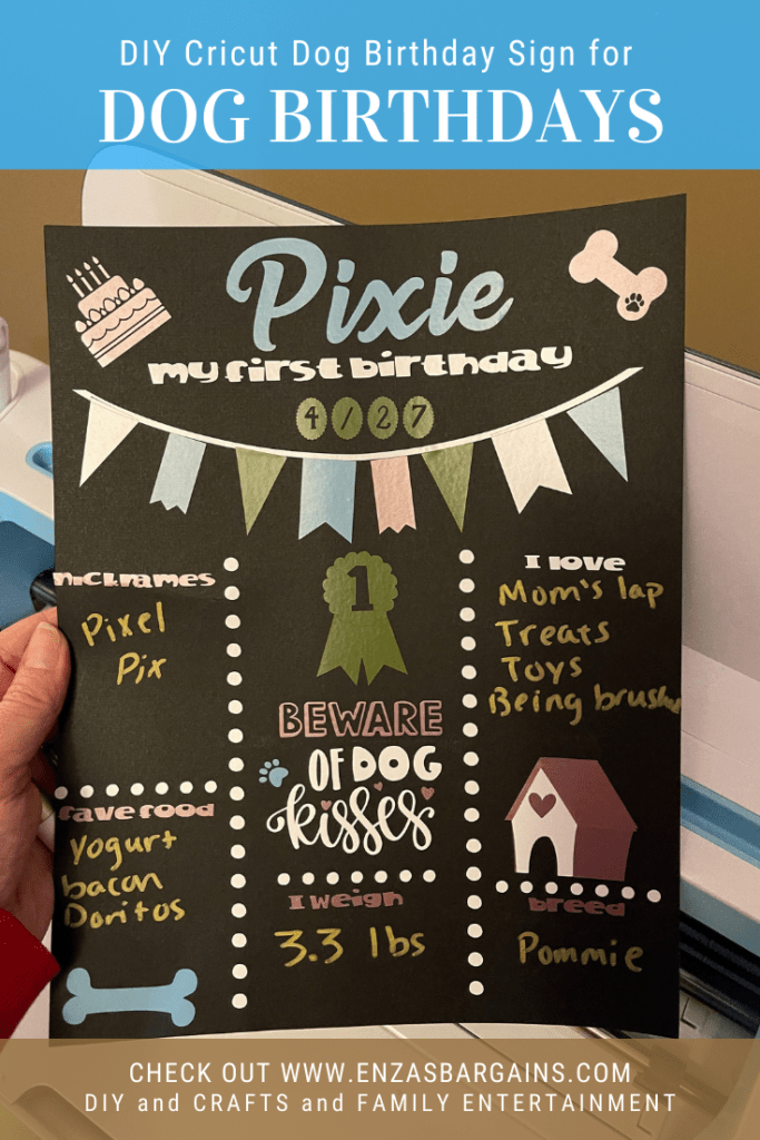 Dog Birthdays - Dog's First Birthday Sign