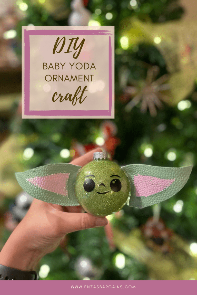 DIY Baby Yoda Ornament Cute Craft for the Holidays!
