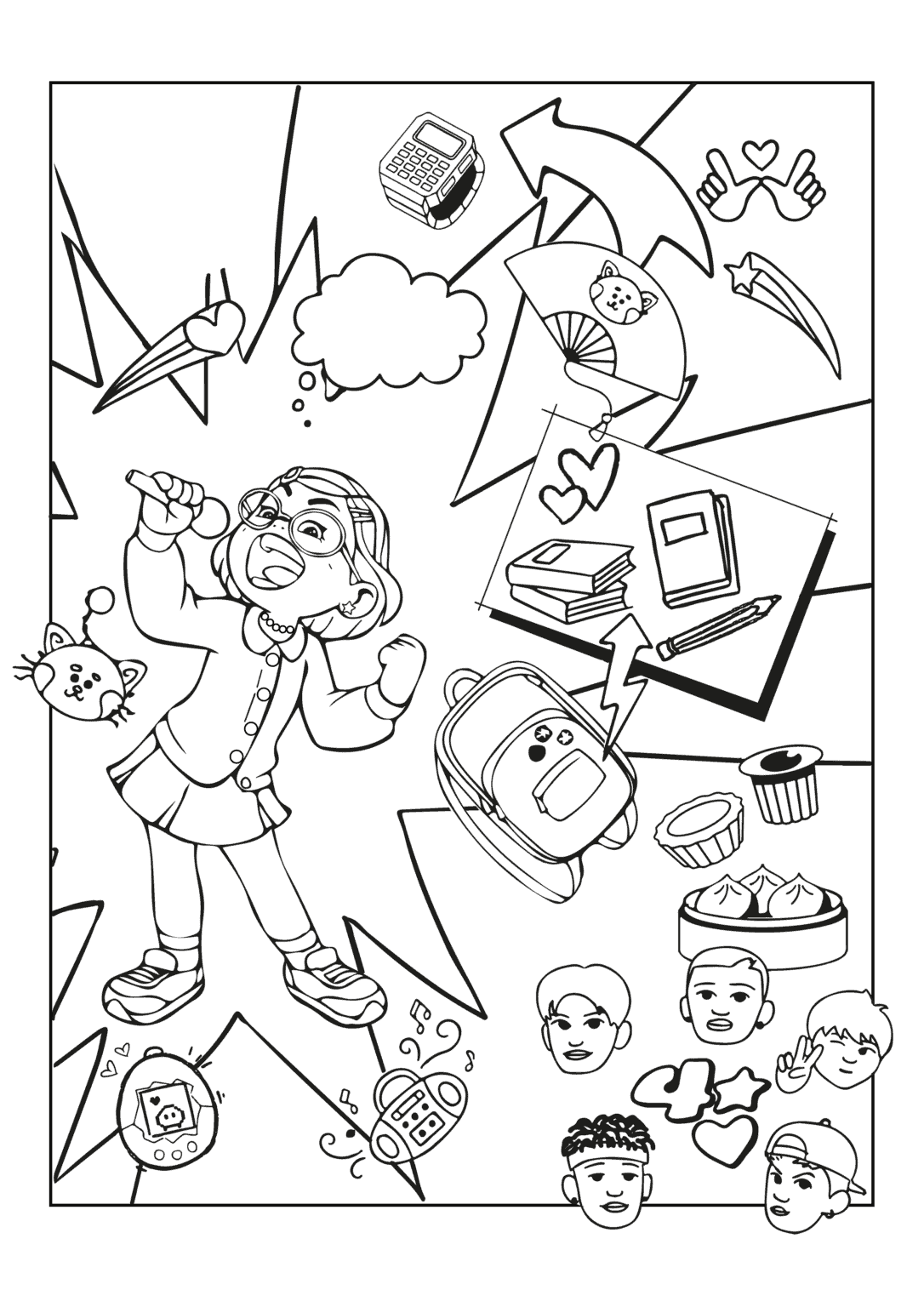 Turning Red Coloring Pages And Activities Enza s Bargains