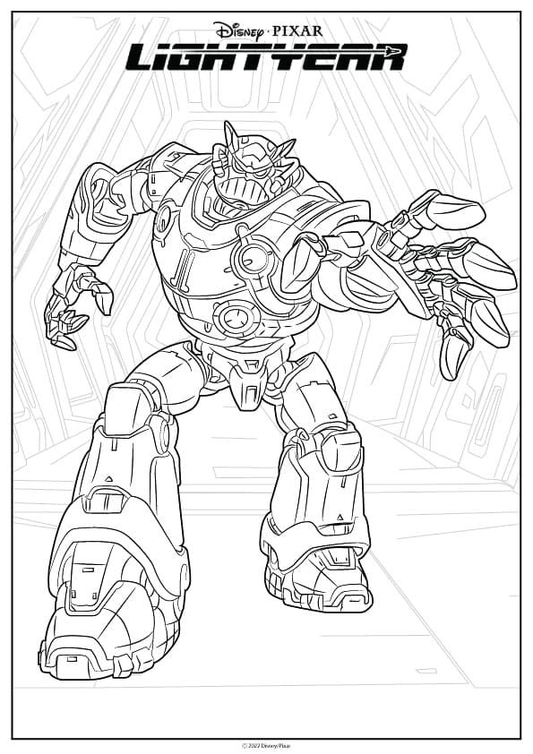 Zurg Coloring Page
