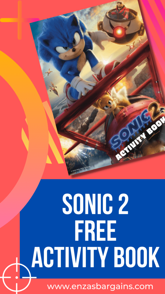 Sonic 2 Activity Book for FREE and Giveaway