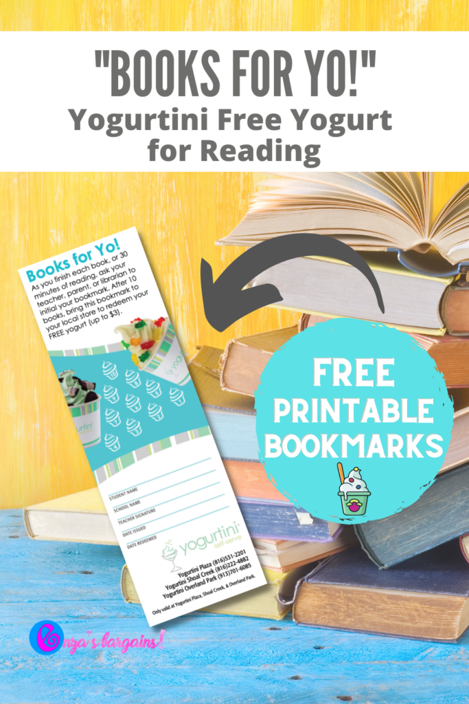 "Books for Yo!" - Yogurtini Free Yogurt for Reading