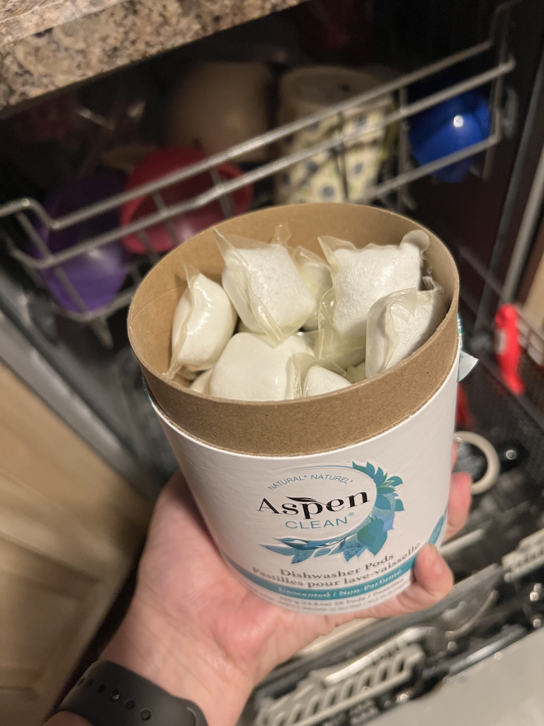 AspenClean Chemical Free Detergent Review Dishwasher Pods