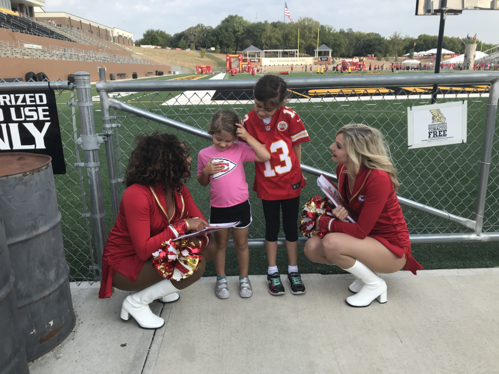 Chiefs Training Camp Family Fun Day cheer