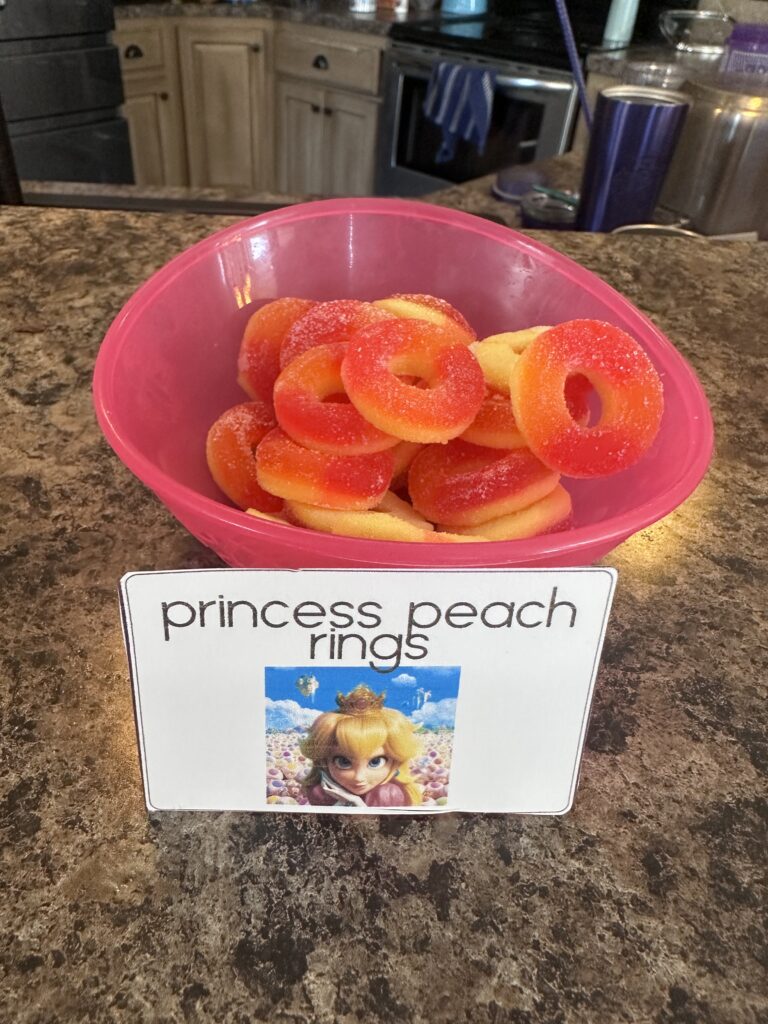 Super Mario Themed Food - Princess Peach Rings