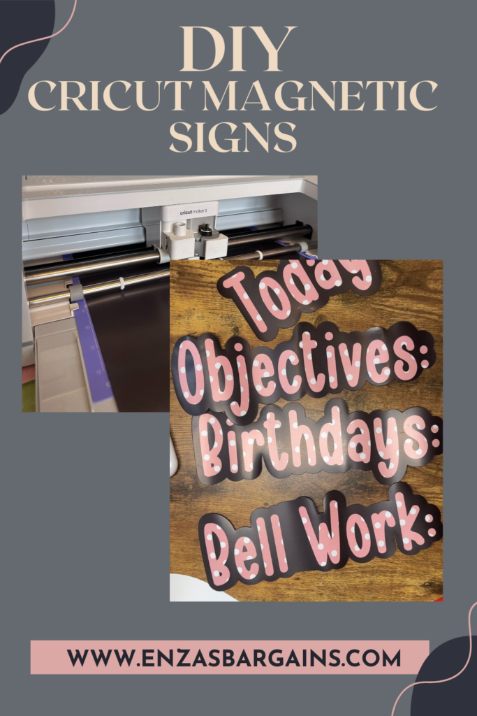 DIY Cricut Magnetic Signs