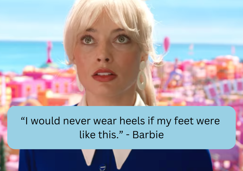 feet barbie quote