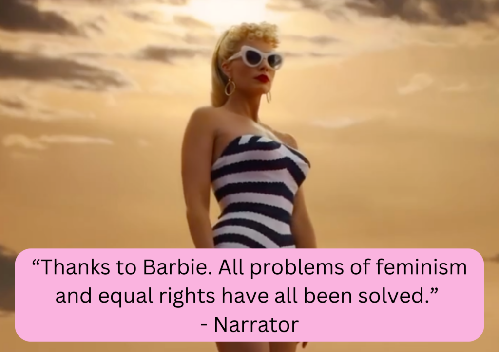 thanks to barbie