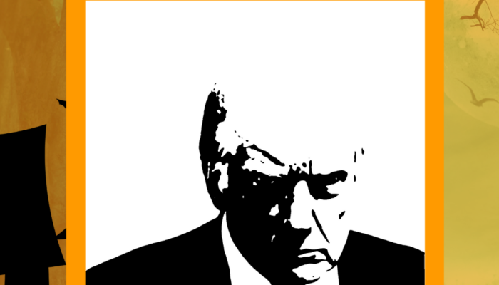 Donald Trump Mug Shot Pumpkin Stencil