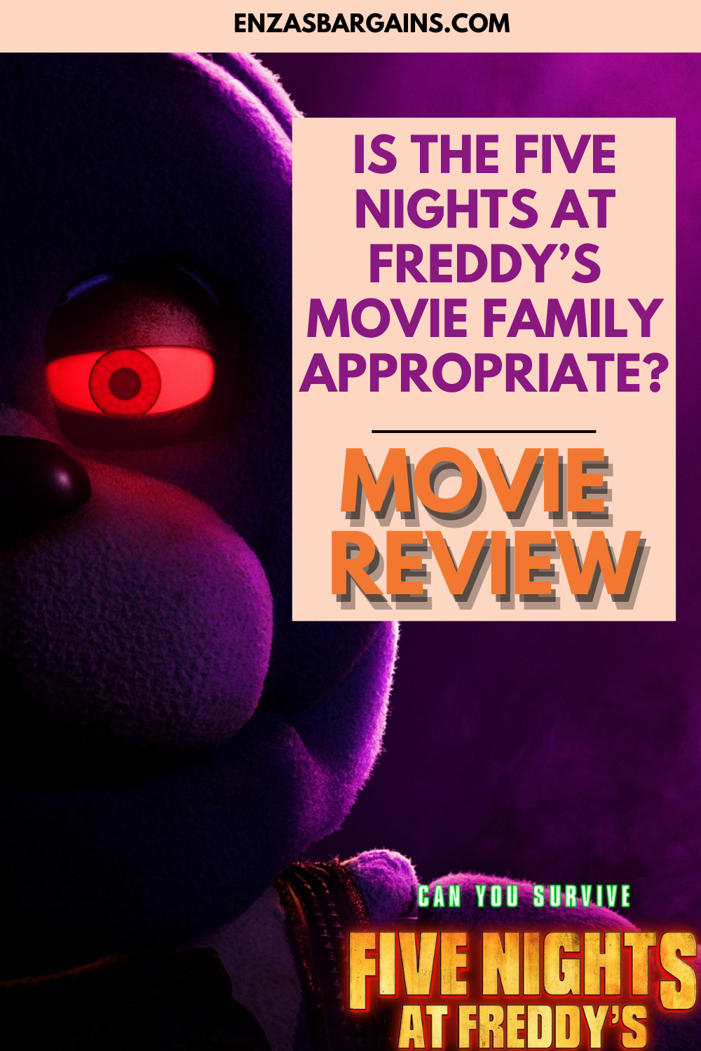 Is The Five Nights At Freddy s Appropriate For Kids Movie Review 