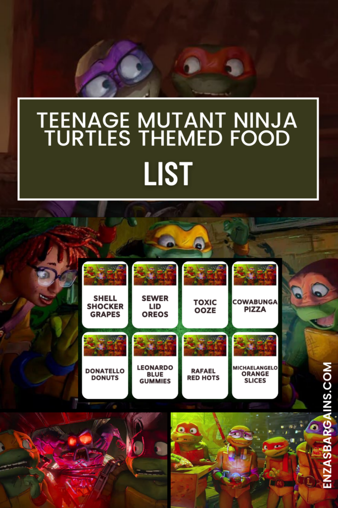 Teenage Mutant Ninja Turtles Themed Food for a Party