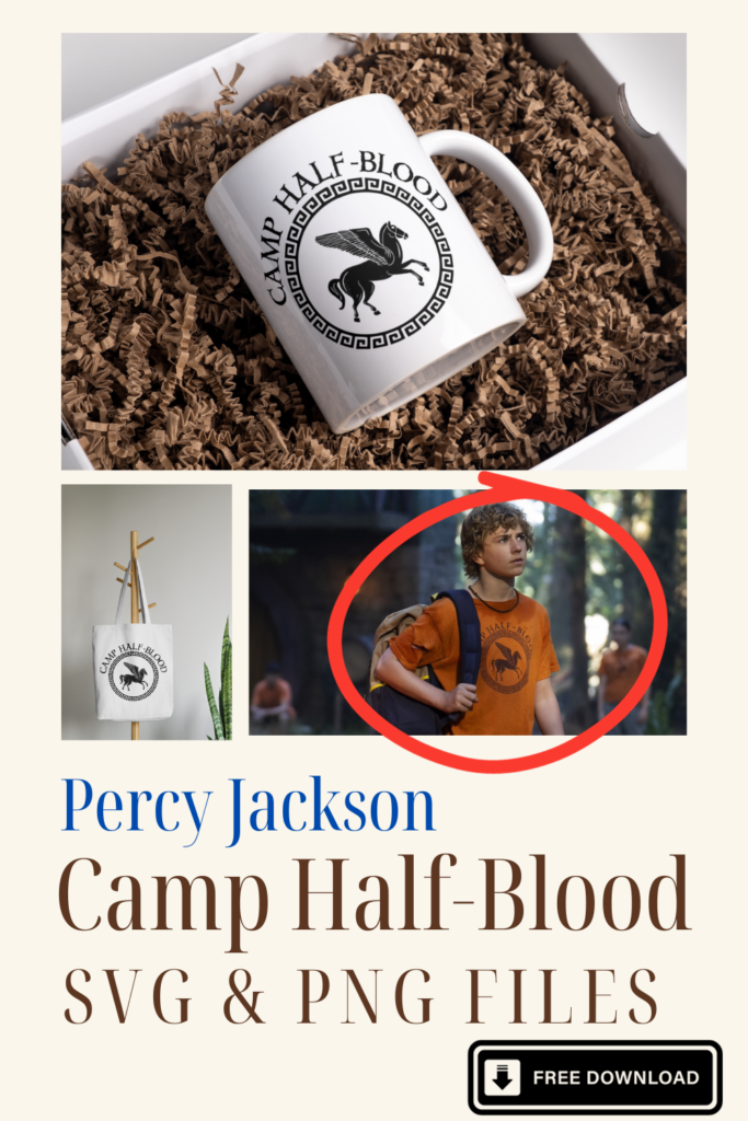 Percy Jackson Camp Half-Blood SVG and PNG for Cricut
