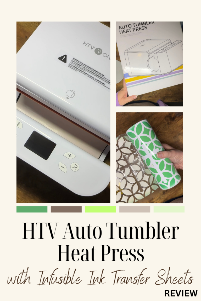 HTVront Auto Tumbler Review with Infusible Ink Transfer Sheets
