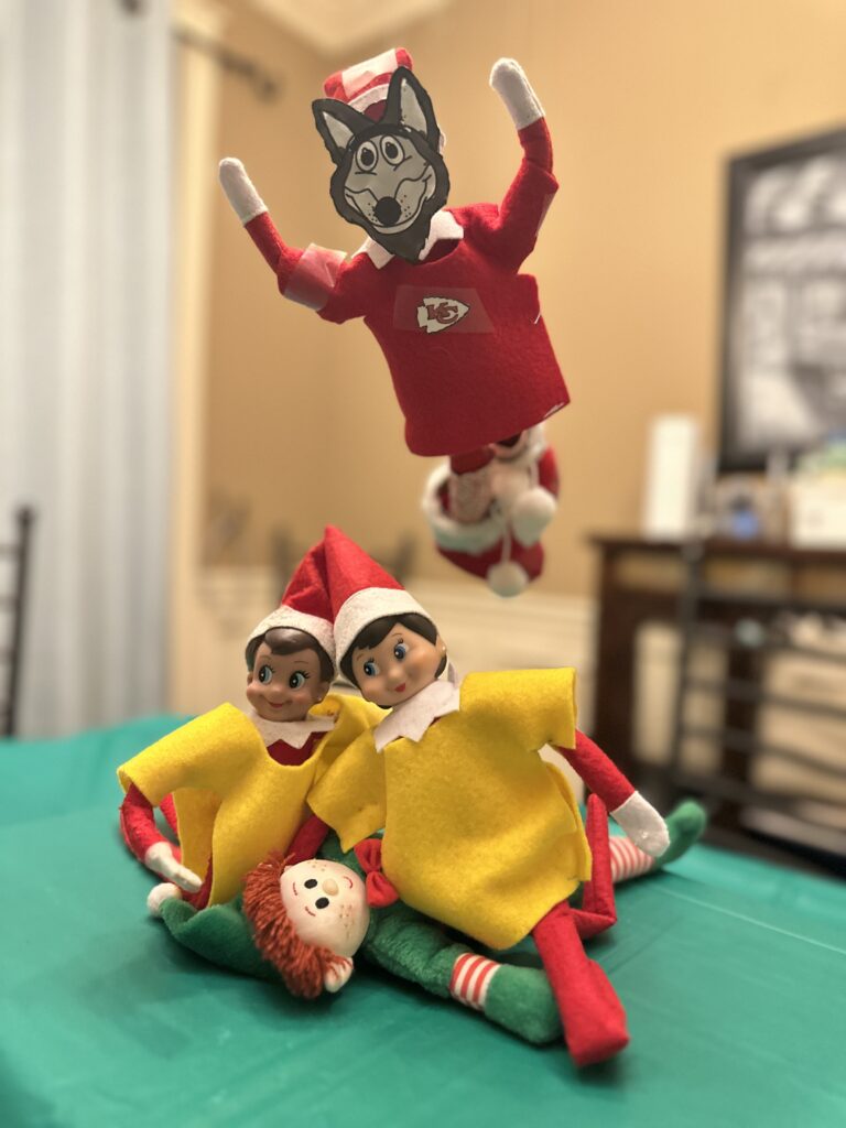 Chiefs K.C. Wolf Elf on the Shelf