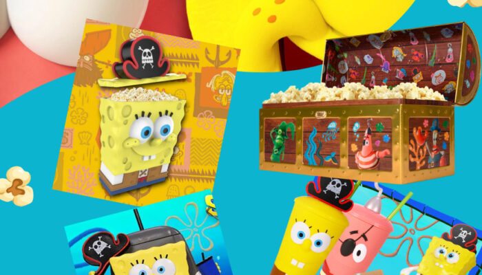 The SpongeBob Movie Search for SquarePants Popcorn Buckets and Merch